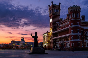 The Patriarch square of Yoshkar-Ola. 