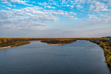 Golden autumn on the Vetluga river.