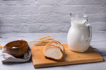 Dairy products and cheese preparation, traditional Breakfast.