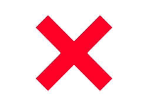 red cross mark