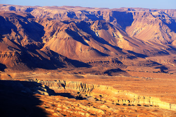 Judean Desert Landscape near the Dead Sea, Israel