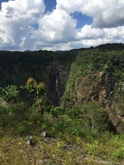 Naklejka premium mountain landscape with blue sky