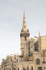 Fototapeta na wymiar church tower skyline