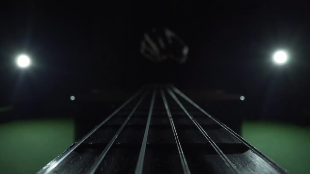 Macro video of guitar strings (wait till the end)