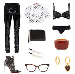 Beautiful collage of fashionable clothes, shoes and accessories for women
