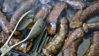 image of a sausages on a grill