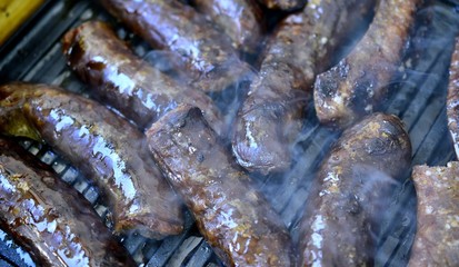 image of a sausages on a grill