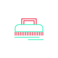 brush icon vector 