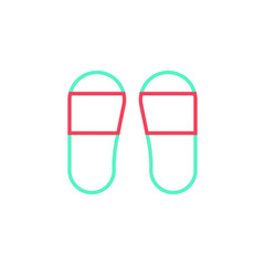 flip flop icon vector