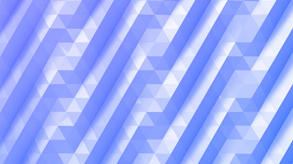 Fototapeta premium Geometric Polygon Wall abstract mesh structure 3D illustration background.