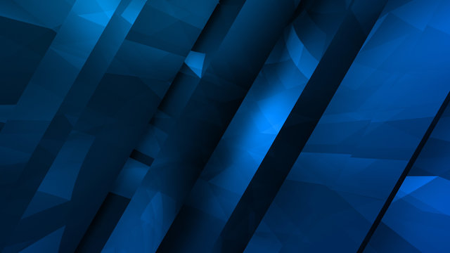 Geometric Polygon Wall abstract mesh structure 3D illustration background.