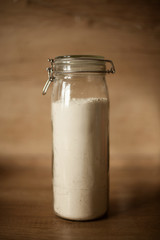 flour in the bottle