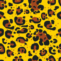Fototapeta na wymiar jaguar pattern tshirt print and embroidery graphic design vector art