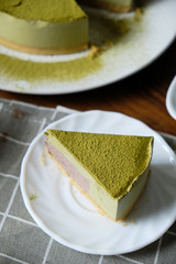 Greentea Matcha Mousse cake.