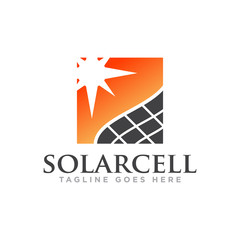 Solar Energy Logo Design Vector