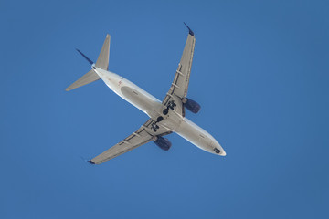 Passenger Airplane in the Sky