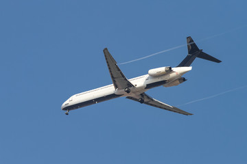 Passenger Airplane in the Sky