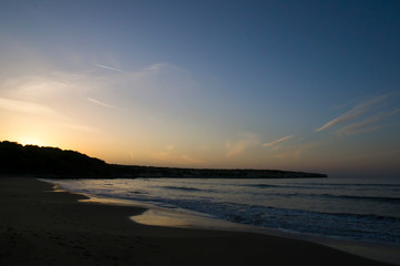 Obraz premium sunset over the sea Paphos Cyprus 
