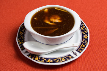 Shark fin soup, Chinese food.