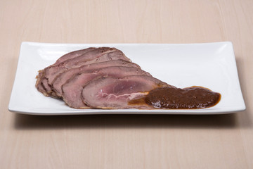 Roast beef with gravy