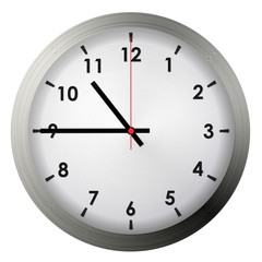 Analog metal wall clock