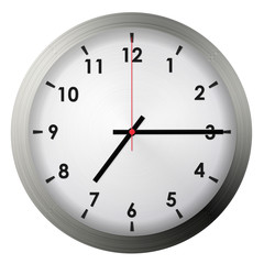 Analog metal wall clock