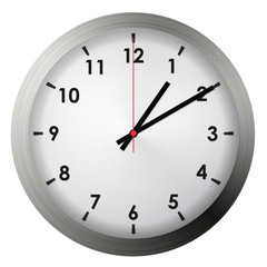 Analog metal wall clock