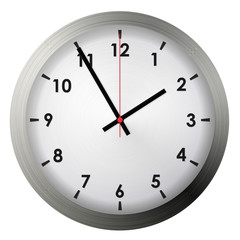 Analog metal wall clock