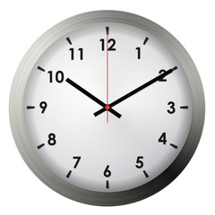 Analog metal wall clock