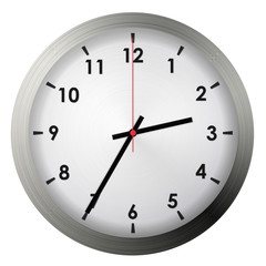 Analog metal wall clock