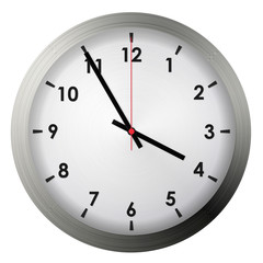 Analog metal wall clock