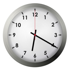 Analog metal wall clock