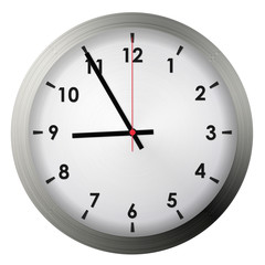 Analog metal wall clock