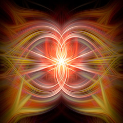 Obraz premium Abstract background from Abstract Twisted Light Fibers Effect