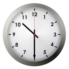 Analog metal wall clock