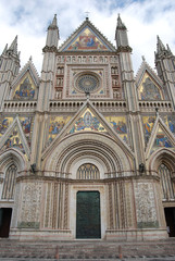 The famous Cathedral of Orvieto. Umbria, Italy.