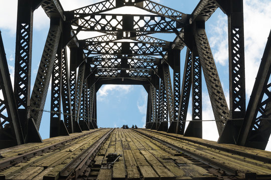 Old Railway Bridge Against Sky During Sunny Day © eddie j. rodriquez/EyeEm