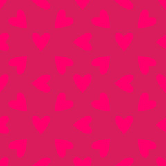 Fototapeta na wymiar Seamless hearts pattern