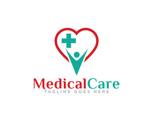 Medical Care Logo Design Vector