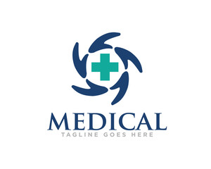 Medical Care Logo Design Vector