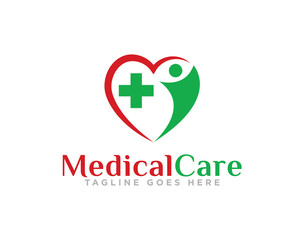 Medical Care Logo Design Vector