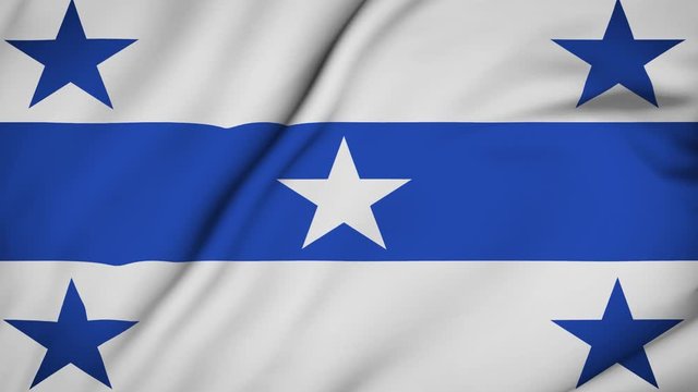 the Gambier Islands flag is waving 3D animation. the Gambier Islands flag waving in the wind. National flag of the Gambier Islands . flag seamless loop animation. 4K