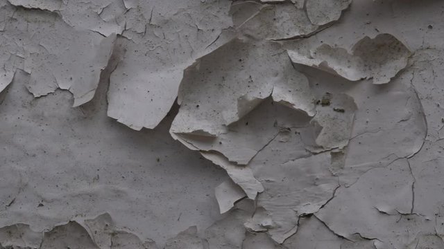 Flaking paint white grey abstract background 4K