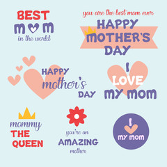 mother's day labels collection