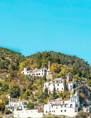 Fototapeta na wymiar Village in Andalusia called Frigiliana in the south of Spain in a sunny day.