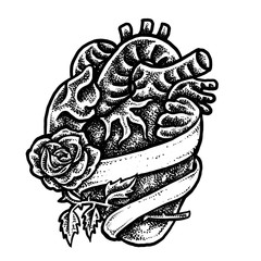 Heart Tattoo Design illustration