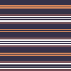 Striped pattern seamless background in brown, orange, white for t-shirt, long sleeve shirt, trousers, loungewear, or other modern everyday autumn fabric designs.