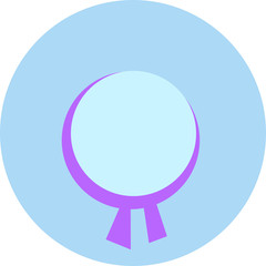 Beach hat. Flat vector hat. Icon