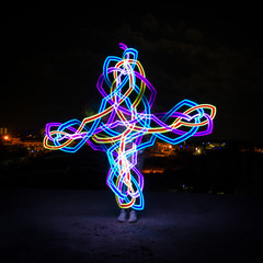 freeze light colourful cross led light and pixels 