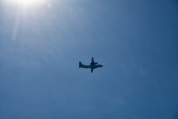 RUSSIA - MAY 9, Russian military transport at the parade on annual Victory Day.